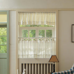 Luna Linen Sheer Cafe Curtains & Drapes Soft Top - VeilVeil