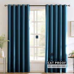 Madison Pet-Friendly Cotton-Poly Blend Curtains & Drapes Pleated