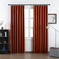 Grace Textured 100% Blackout Elegance Curtains & Drapes Soft Top - VeilVeil