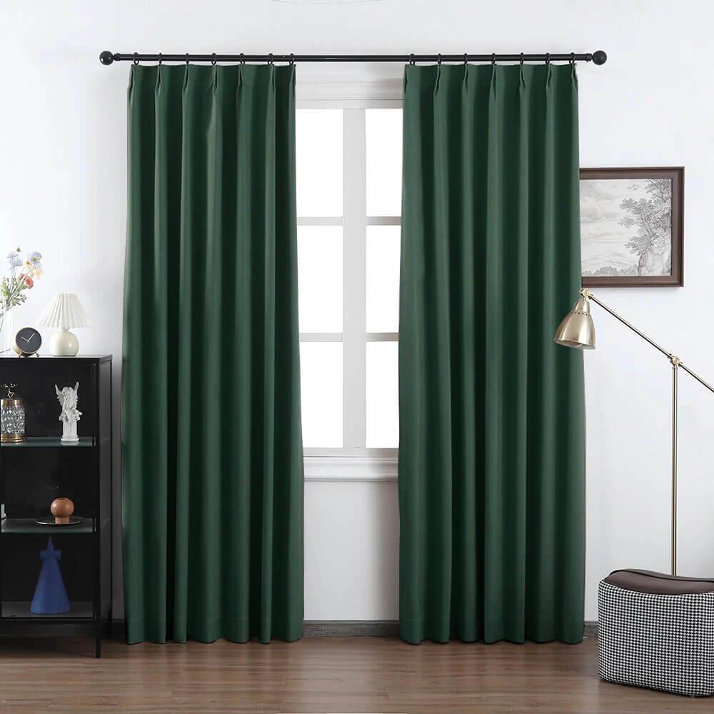 Grace Textured 100% Blackout Elegance Curtains & Drapes Soft Top - VeilVeil