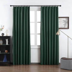 Grace Textured 100% Blackout Elegance Curtains & Drapes Soft Top - VeilVeil