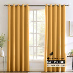 Madison Pet-Friendly Cotton-Poly Blend Curtains & Drapes Pleated