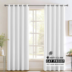 Madison Pet-Friendly Cotton-Poly Blend Curtains & Drapes Pleated