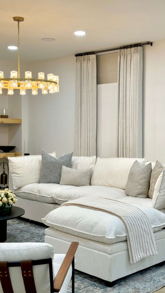 Lena Linen Blend Curtains & Drapes Pleated - VeilVeil