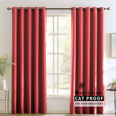 Madison Pet-Friendly Cotton-Poly Blend Curtains & Drapes Pleated
