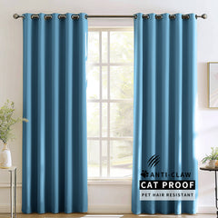 Madison Pet-Friendly Cotton-Poly Blend Curtains & Drapes Pleated