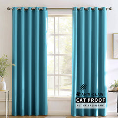 Madison Pet-Friendly Cotton-Poly Blend Curtains & Drapes Pleated