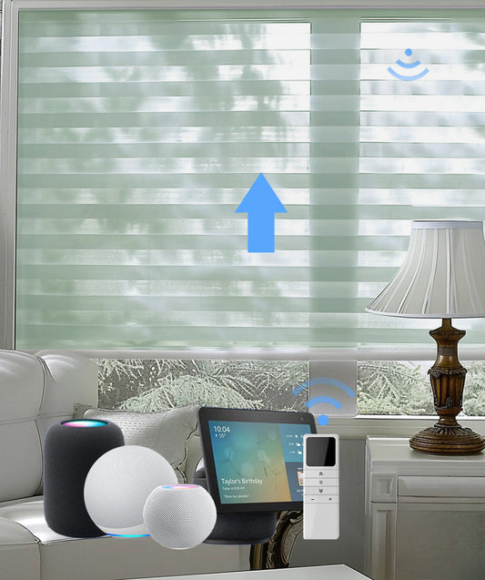 Smart Motorized Shangri-La Blinds