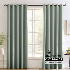Madison Pet-Friendly Cotton-Poly Blend Curtains & Drapes Pleated