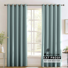 Madison Pet-Friendly Cotton-Poly Blend Curtains & Drapes Pleated