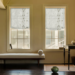 Luna Linen Sheer Relaxe Roman Shades