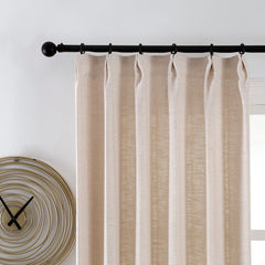 Lena Linen Blend Curtains & Drapes Pleated - VeilVeil
