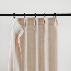 Lena Linen Blend Curtains & Drapes Pleated - VeilVeil