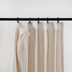 Lena Linen Blend Curtains & Drapes Pleated - VeilVeil