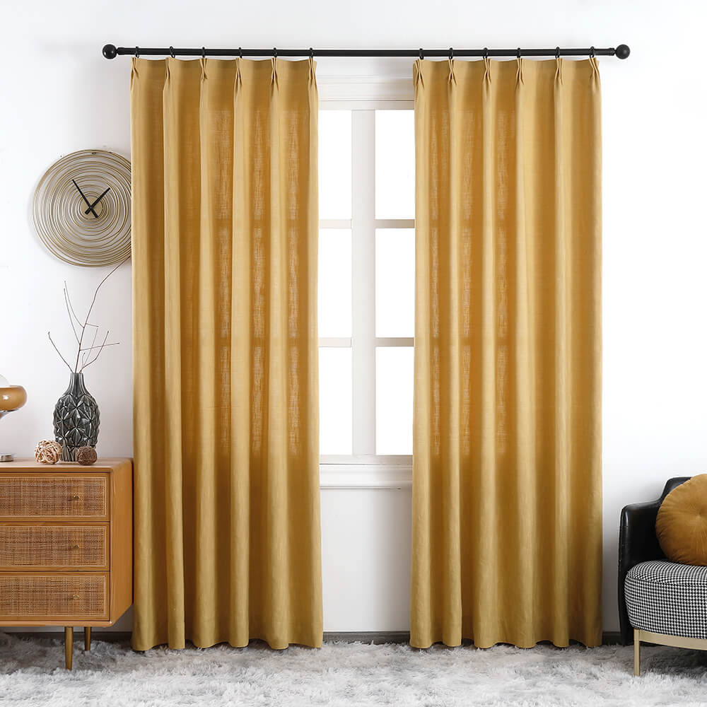 Maya Linen Curtains & Drapes Pleated - VeilVeil
