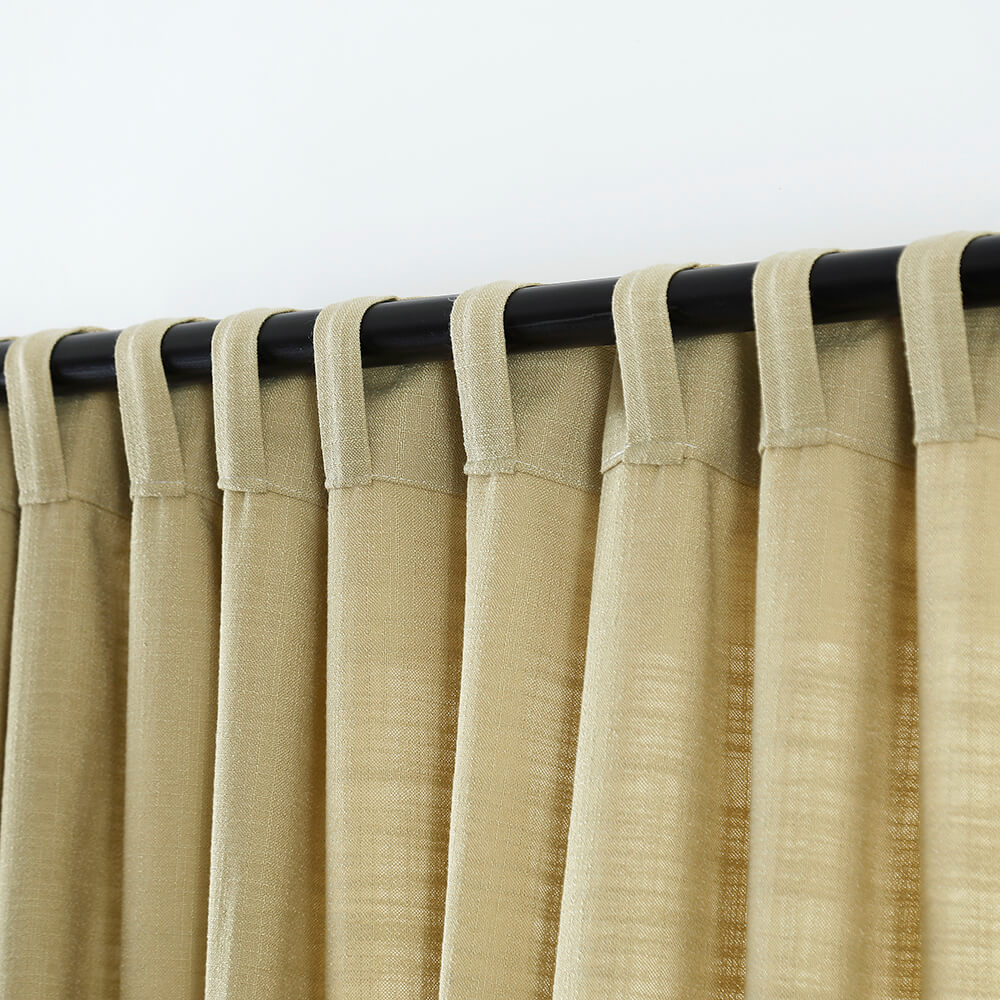 Olivia 100% Linen Curtains & Drapes Soft Top - VeilVeil