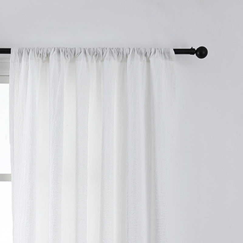 Ava Linen Sheer Curtain & Drapery Soft Top - VeilVeil