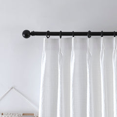 Ava Linen Sheer Curtain & Drapery Pleated - VeilVeil