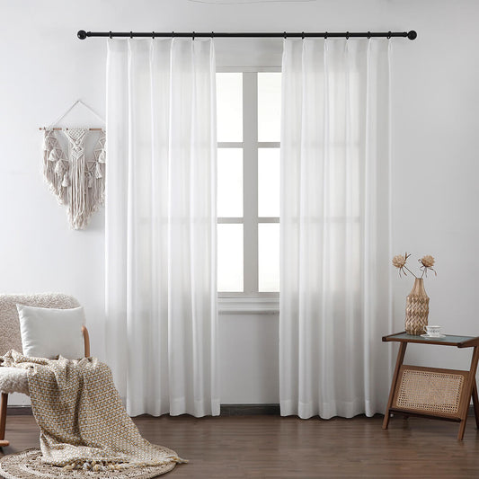 Amelia Light Sheer Curtains & Drapes Soft Top - VeilVeil