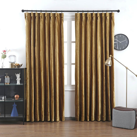 Kelly Velvet Pile Essence Curtains & Drapes Pleated - VeilVeil