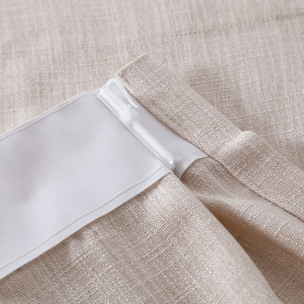 Luna Linen Sheer Cafe Curtains & Drapes Soft Top - VeilVeil