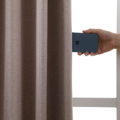 Grace Textured 100% Blackout Elegance Curtains & Drapes Soft Top - VeilVeil