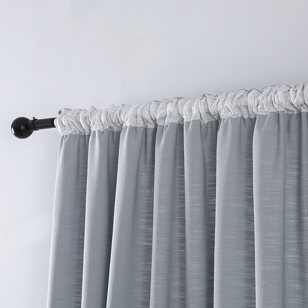 Madison Cotton-Poly Blend Curtains & Drapes Soft Top - VeilVeil