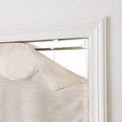 Madison Cotton-Poly Blend Fan-shaped Roman Shades - VeilVeil