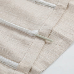 Madison Cotton-Poly Blend Fan-shaped Roman Shades - VeilVeil