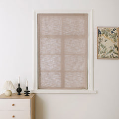 Luna Linen Sheer Relaxe Roman Shades - VeilVeil