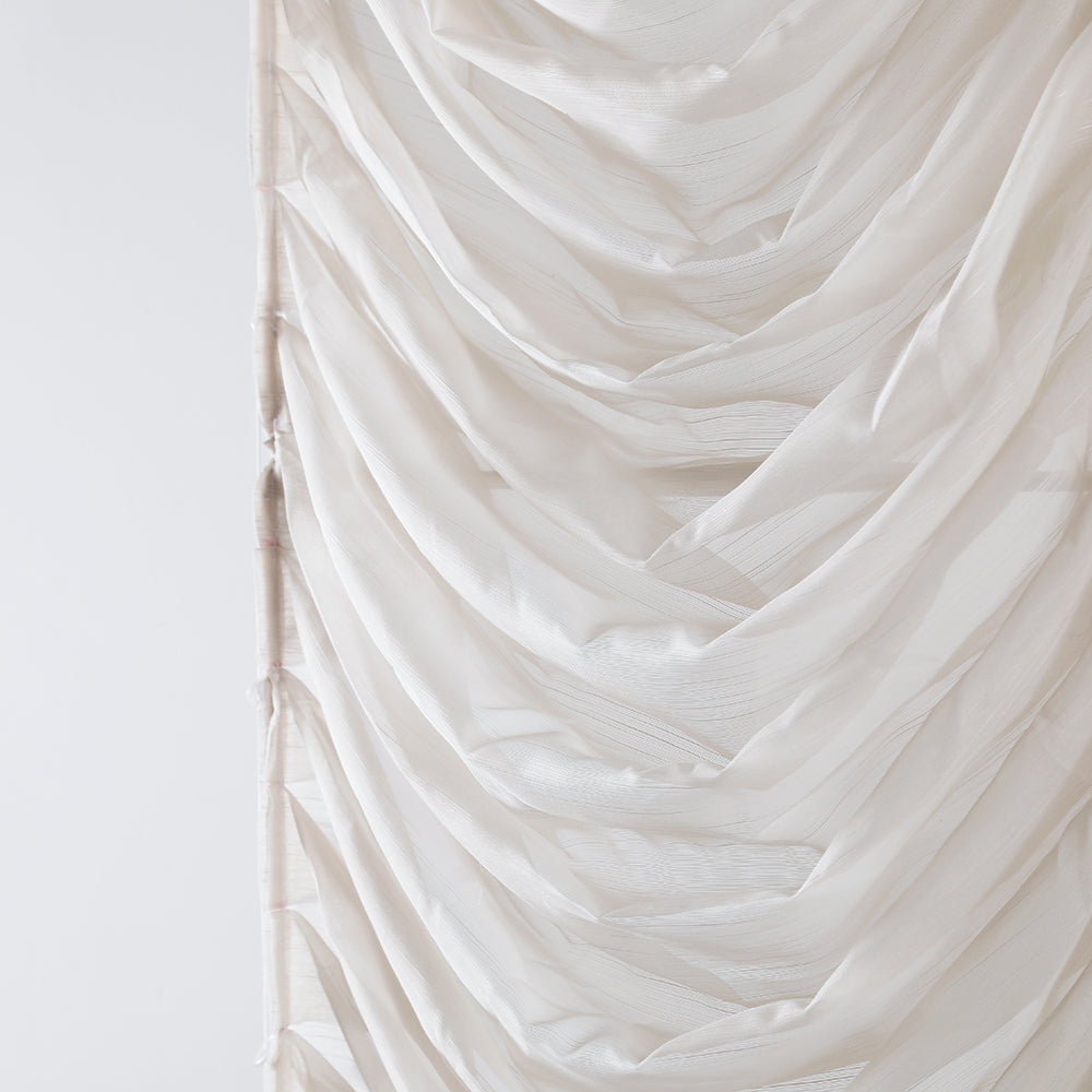 Ava Linen Sheer Austrian Roman Shades - VeilVeil