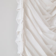 Ava Linen Sheer Austrian Roman Shades - VeilVeil