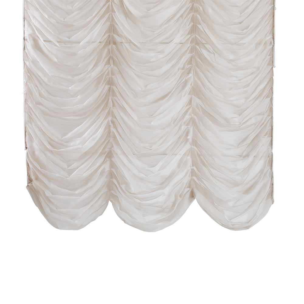 Ava Linen Sheer Austrian Roman Shades - VeilVeil