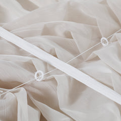 Ava Linen Sheer Austrian Roman Shades - VeilVeil