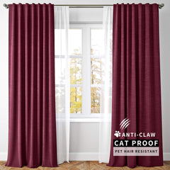 Lena Linen Blend Curtains & Drapes Pleated