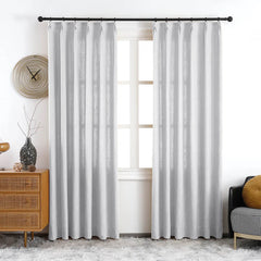 Maya Linen Curtains & Drapes Soft Top - VeilVeil