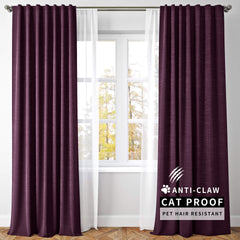 Lena Linen Blend Curtains & Drapes Pleated