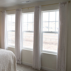 Lena Linen Blend Curtains & Drapes Soft Top - VeilVeil