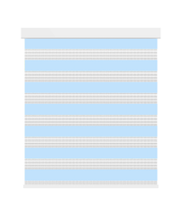 Smart Motorized Zebra Blinds White Trim