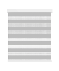 Smart Motorized Zebra Blinds White Trim